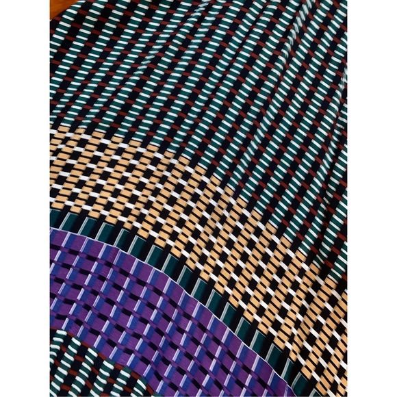 Anthropologie Maeve Gianna Tunic Dress Green Geometric Print, Size 6, MSRP $150 - Picture 4 of 13